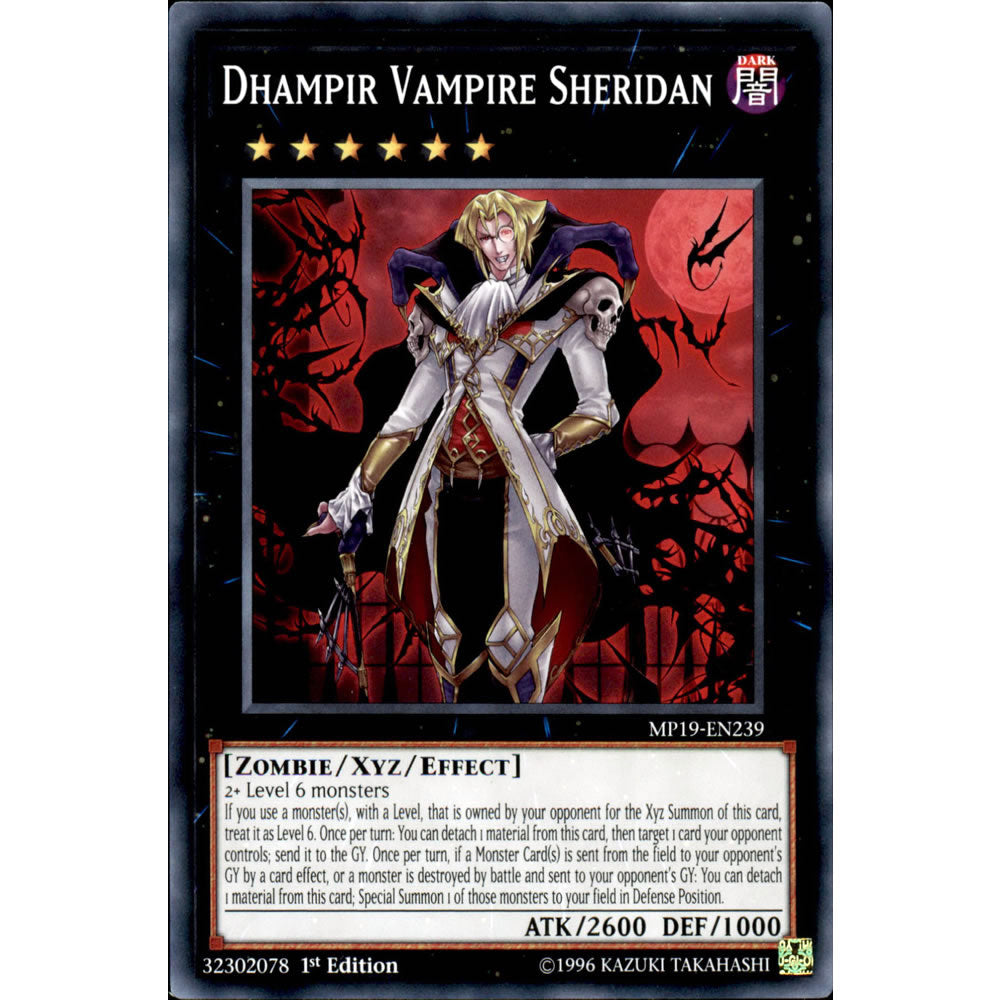 Dhampir Vampire Sheridan MP19-EN239 Yu-Gi-Oh! Card from the Mega Tin 2019 Mega Pack Set
