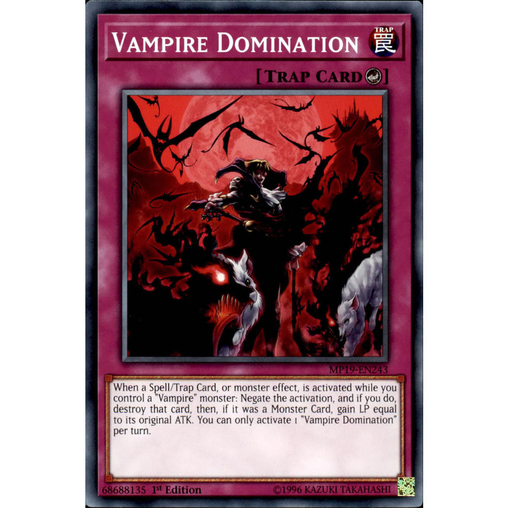 Vampire Domination MP19-EN243 Yu-Gi-Oh! Card from the Mega Tin 2019 Mega Pack Set