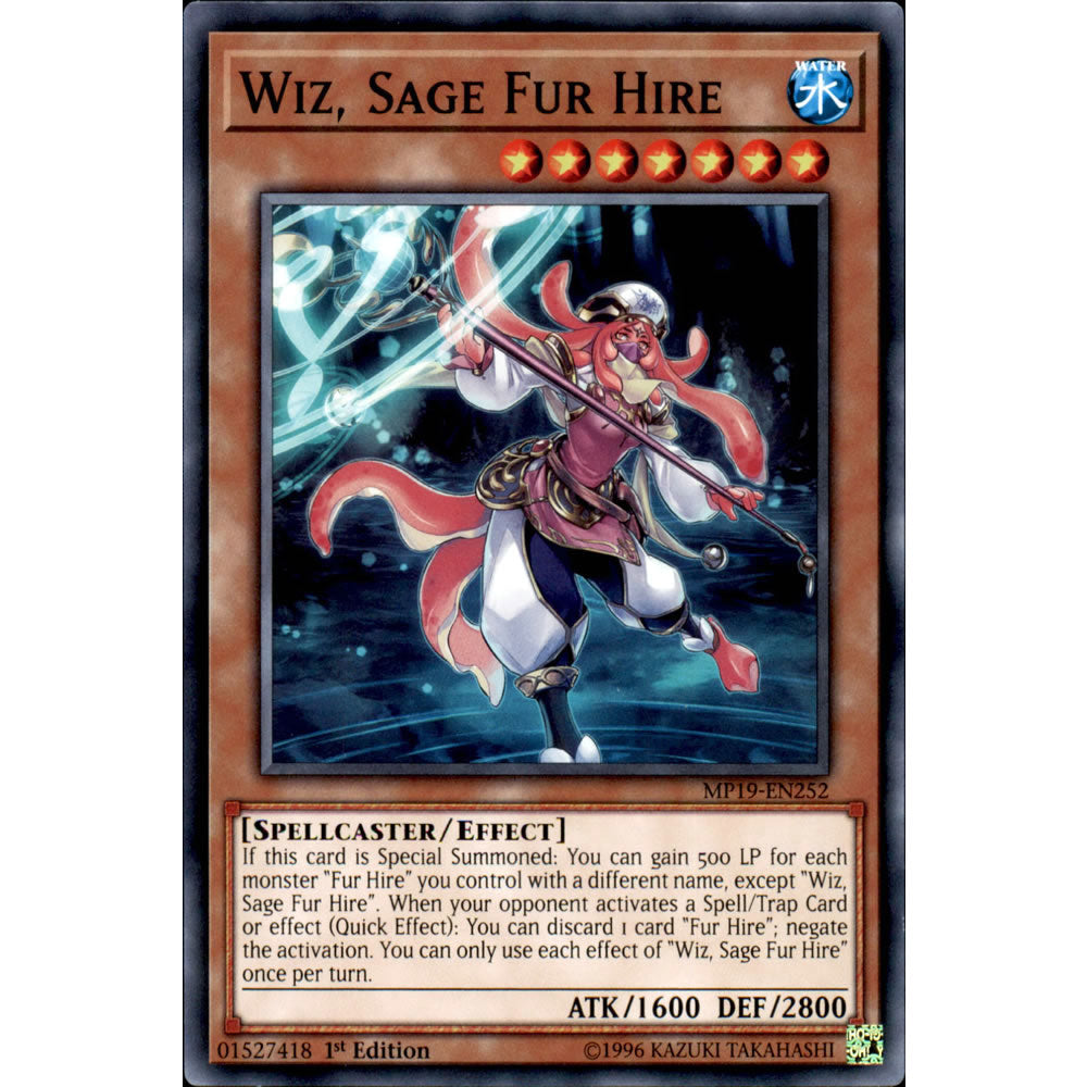 Wiz, Sage Fur Hire MP19-EN252 Yu-Gi-Oh! Card from the Mega Tin 2019 Mega Pack Set