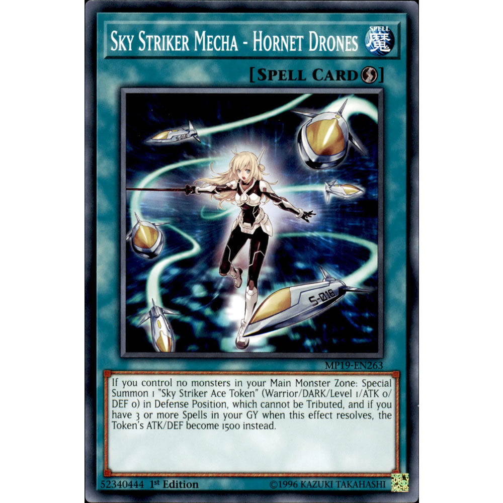 Sky Striker Mecha - Hornet Drones MP19-EN263 Yu-Gi-Oh! Card from the Mega Tin 2019 Mega Pack Set
