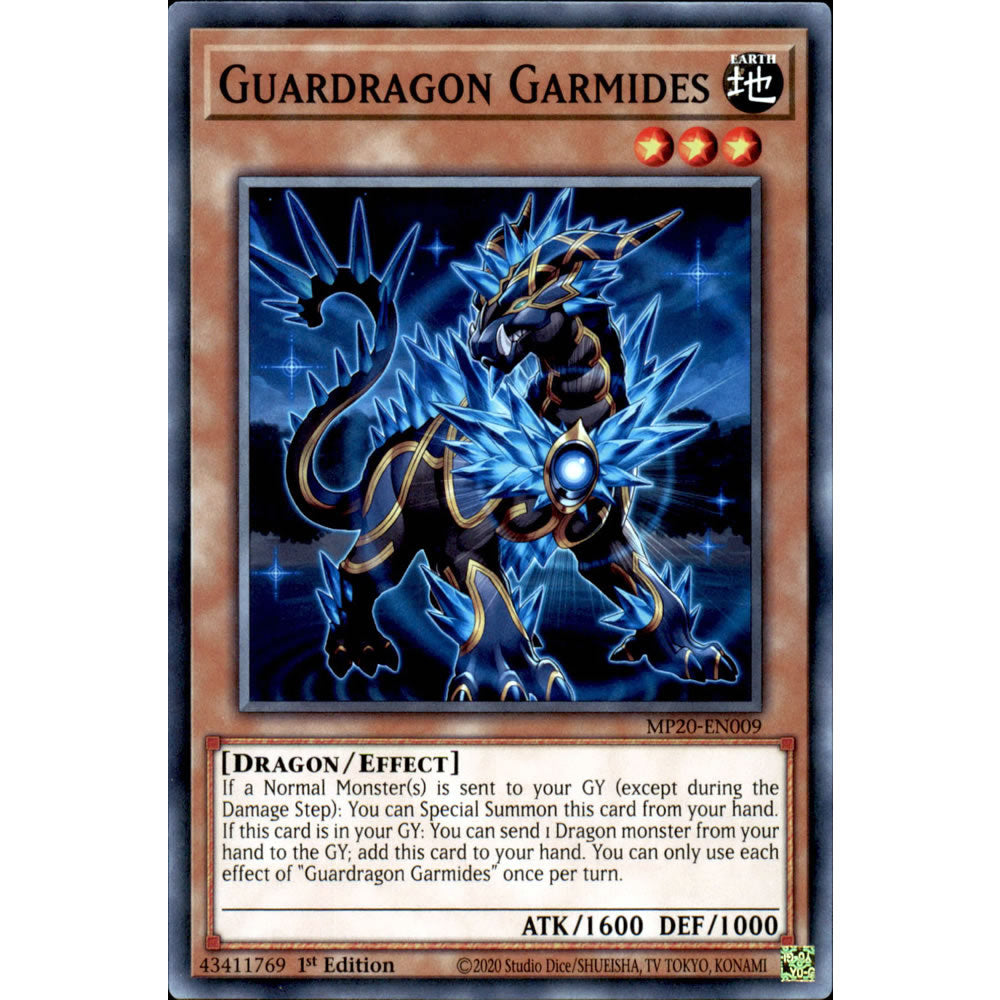 Guardragon Garmides MP20-EN009 Yu-Gi-Oh! Card from the Mega Tin 2020 Mega Pack Set