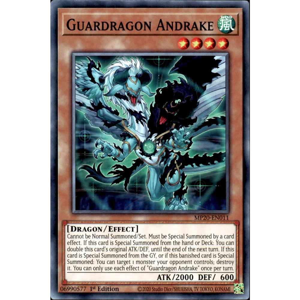 Guardragon Andrake MP20-EN011 Yu-Gi-Oh! Card from the Mega Tin 2020 Mega Pack Set