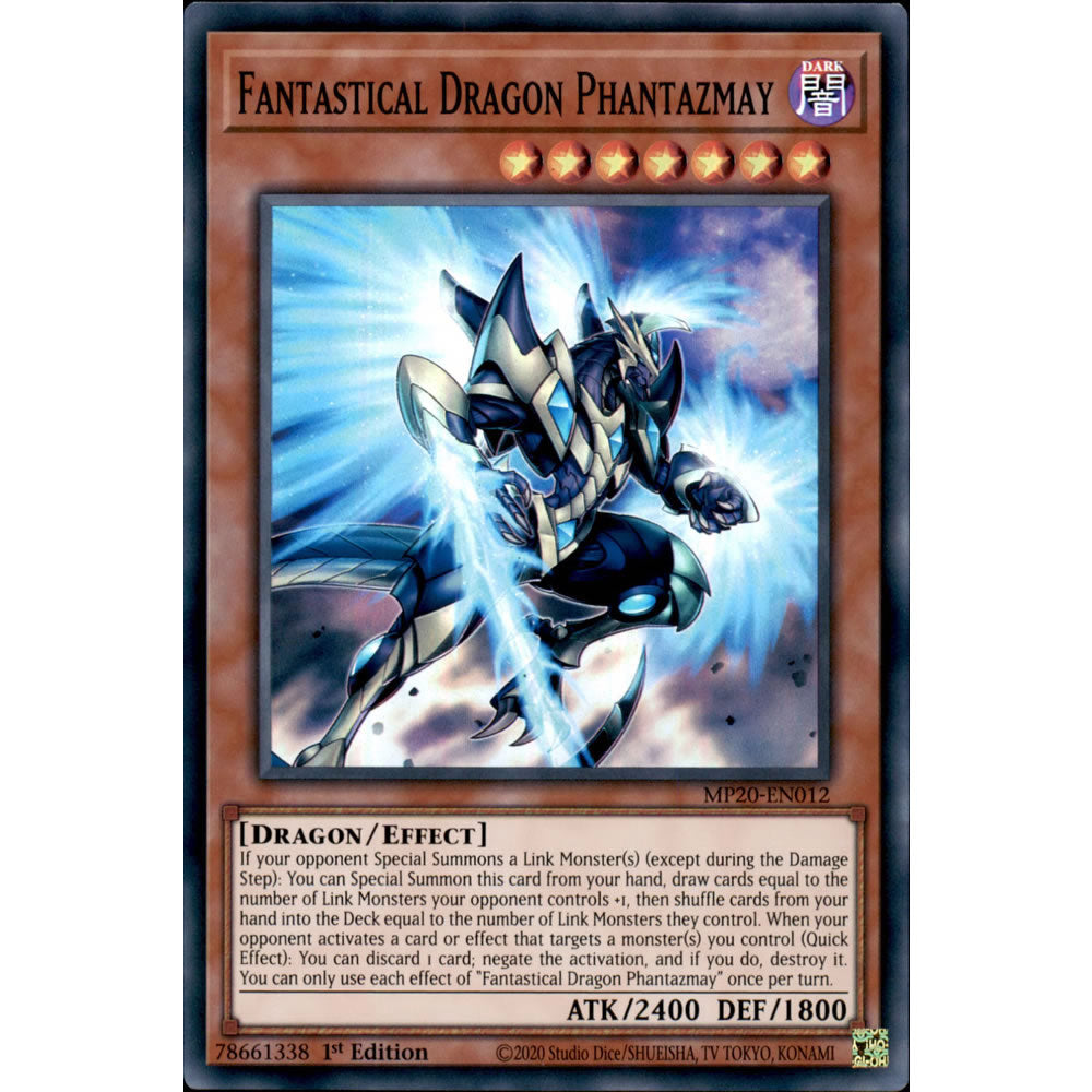 Fantastical Dragon Phantazmay MP20-EN012 Yu-Gi-Oh! Card from the Mega Tin 2020 Mega Pack Set