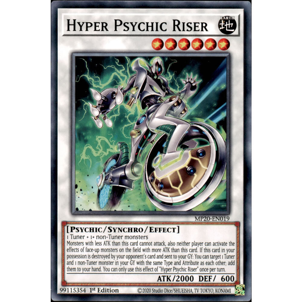 Hyper Psychic Riser MP20-EN019 Yu-Gi-Oh! Card from the Mega Tin 2020 Mega Pack Set