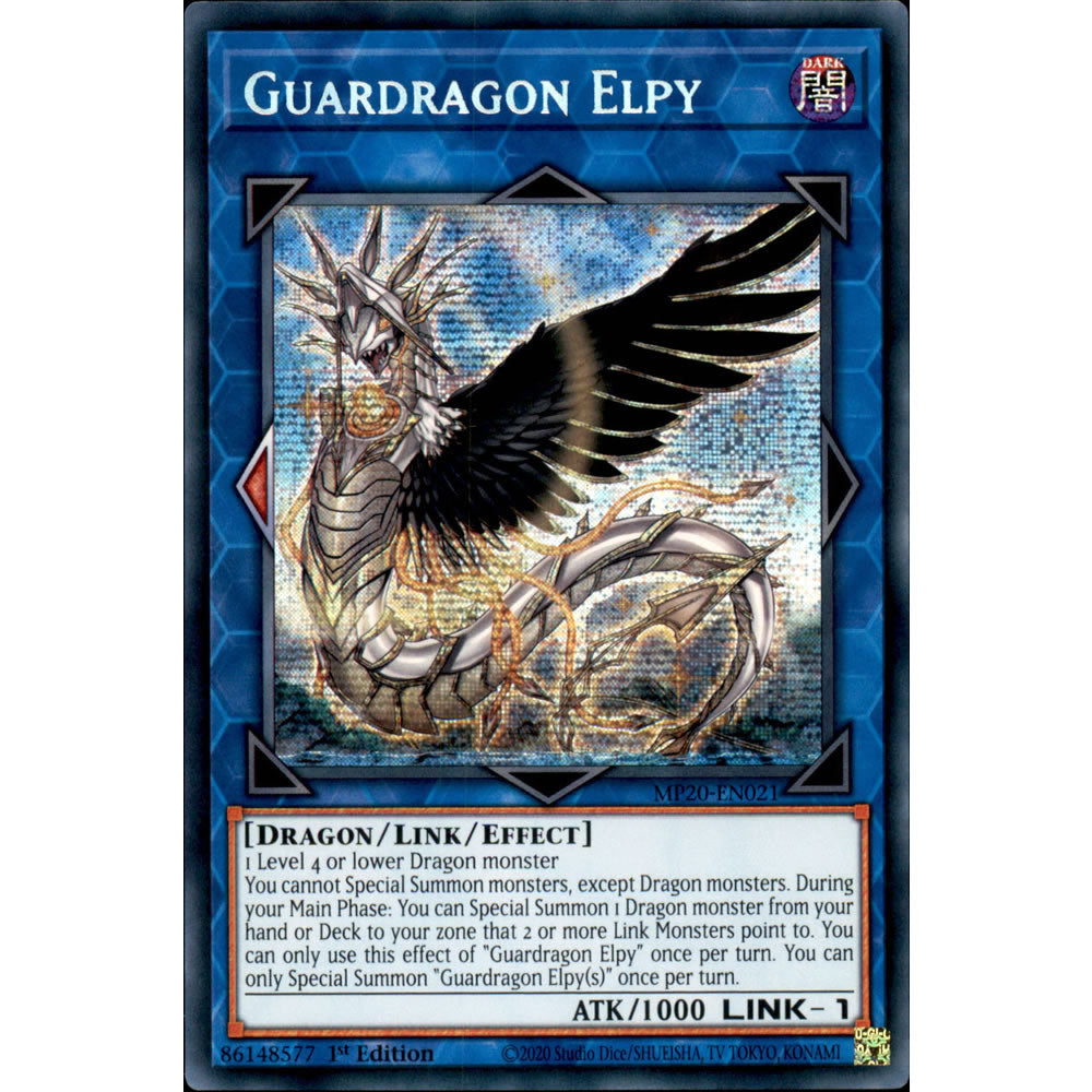 Guardragon Elpy MP20-EN021 Yu-Gi-Oh! Card from the Mega Tin 2020 Mega Pack Set