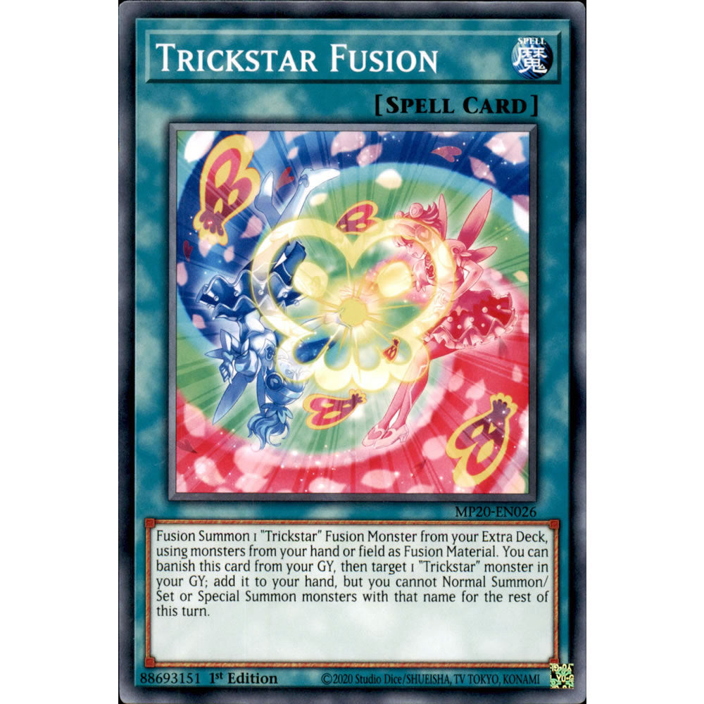 Trickstar Fusion MP20-EN026 Yu-Gi-Oh! Card from the Mega Tin 2020 Mega Pack Set