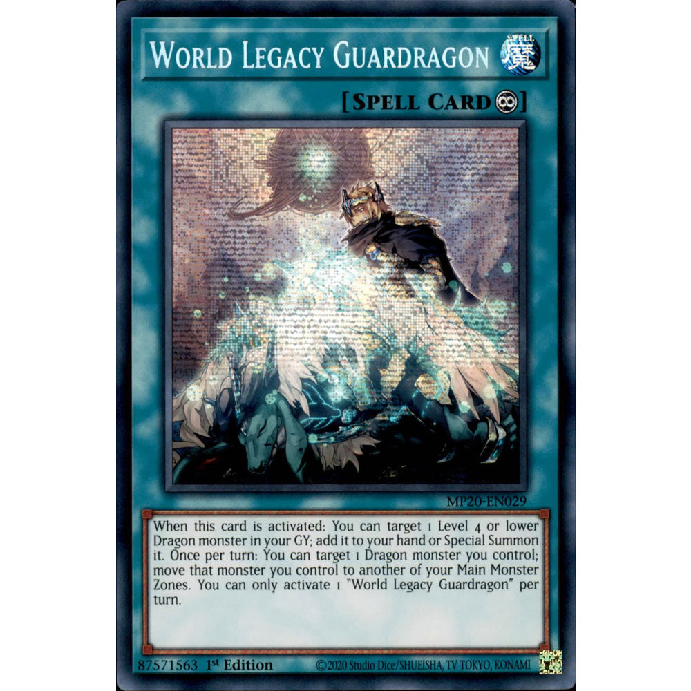 World Legacy Guardragon MP20-EN029 Yu-Gi-Oh! Card from the Mega Tin 2020 Mega Pack Set