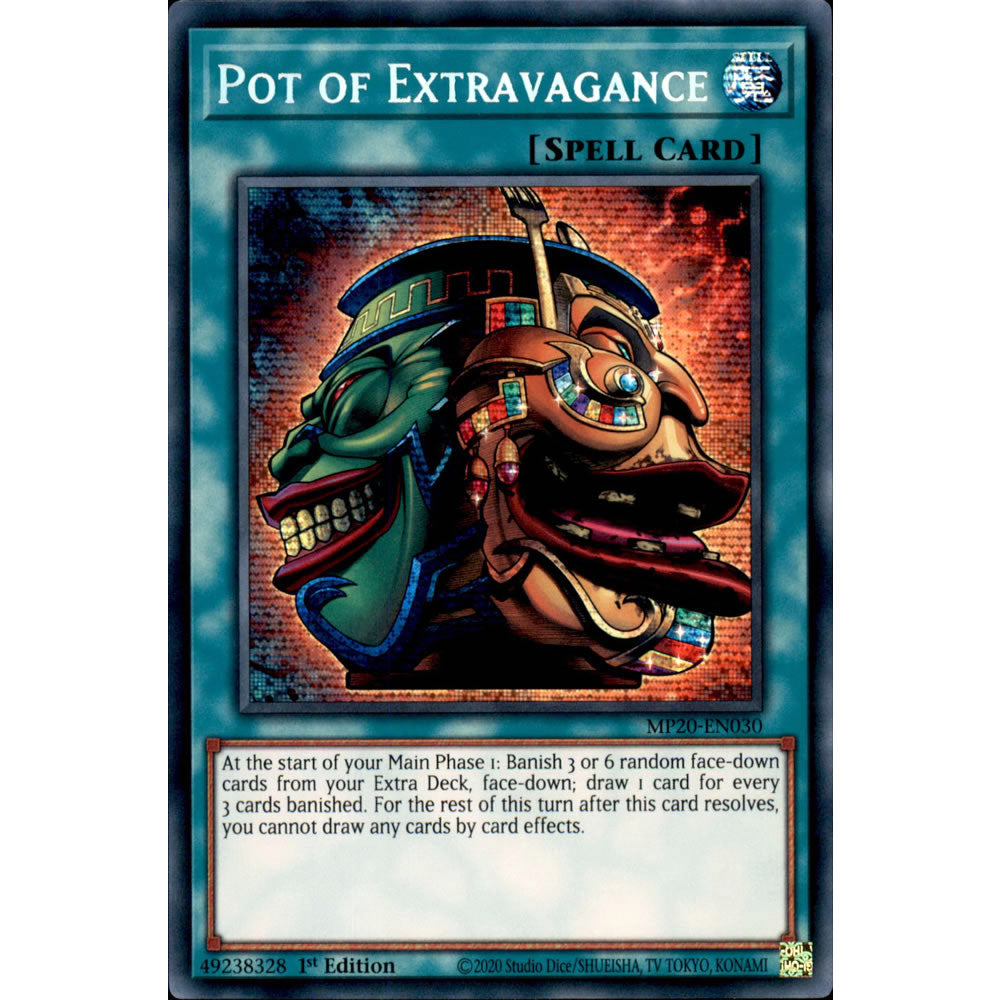 Pot of Extravagance MP20-EN030 Yu-Gi-Oh! Card from the Mega Tin 2020 Mega Pack Set