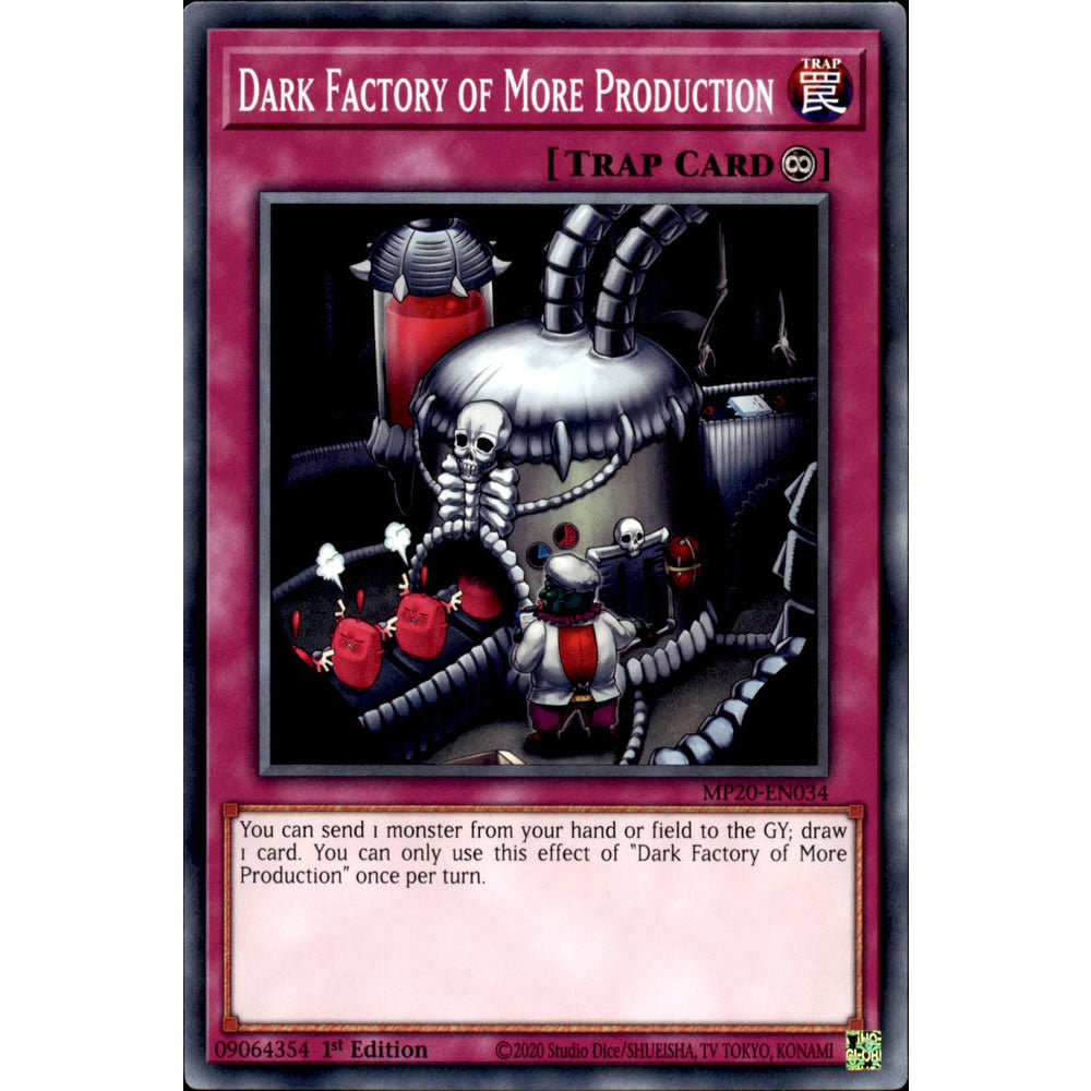 Dark Factory of More Production MP20-EN034 Yu-Gi-Oh! Card from the Mega Tin 2020 Mega Pack Set