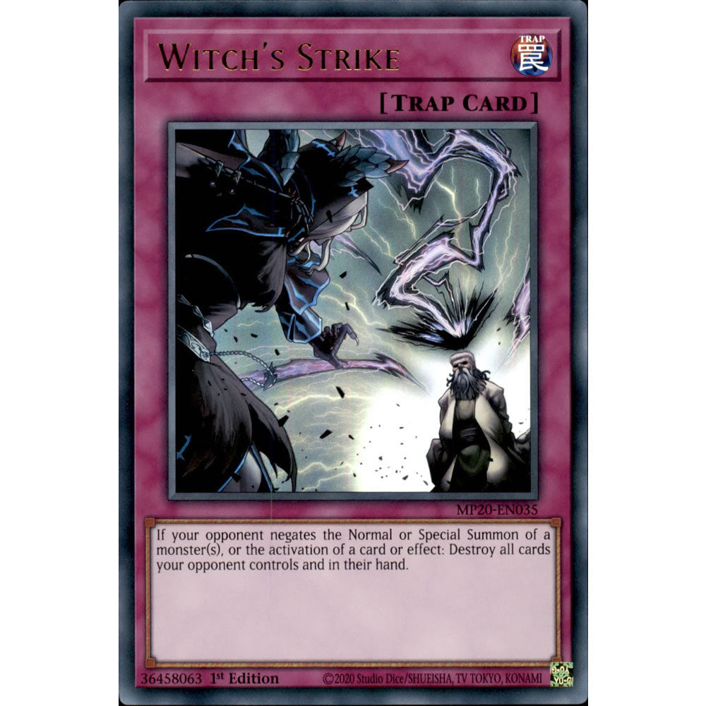 Witch's Strike MP20-EN035 Yu-Gi-Oh! Card from the Mega Tin 2020 Mega Pack Set