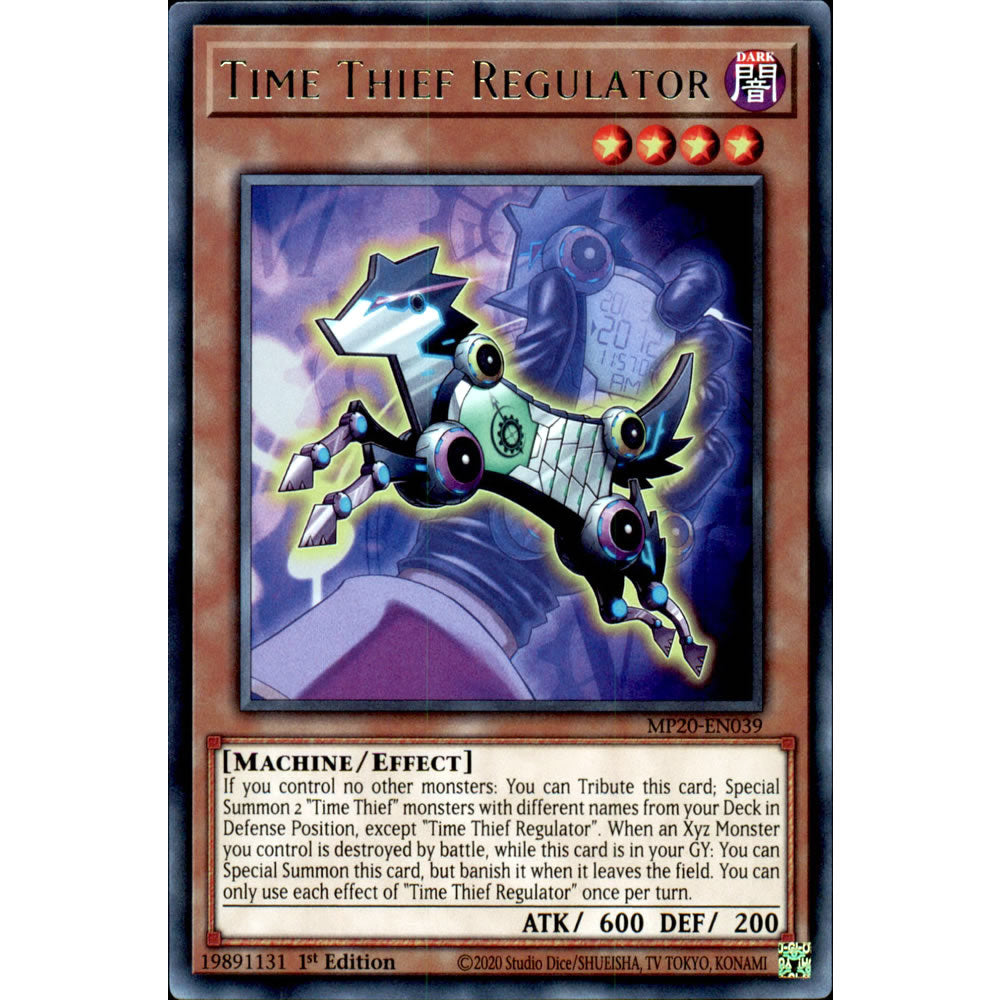 Time Thief Regulator MP20-EN039 Yu-Gi-Oh! Card from the Mega Tin 2020 Mega Pack Set