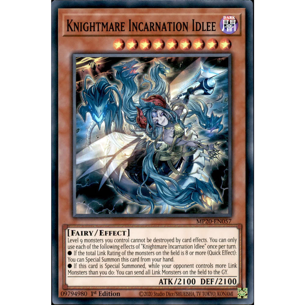 Knightmare Incarnation Idlee MP20-EN057 Yu-Gi-Oh! Card from the Mega Tin 2020 Mega Pack Set