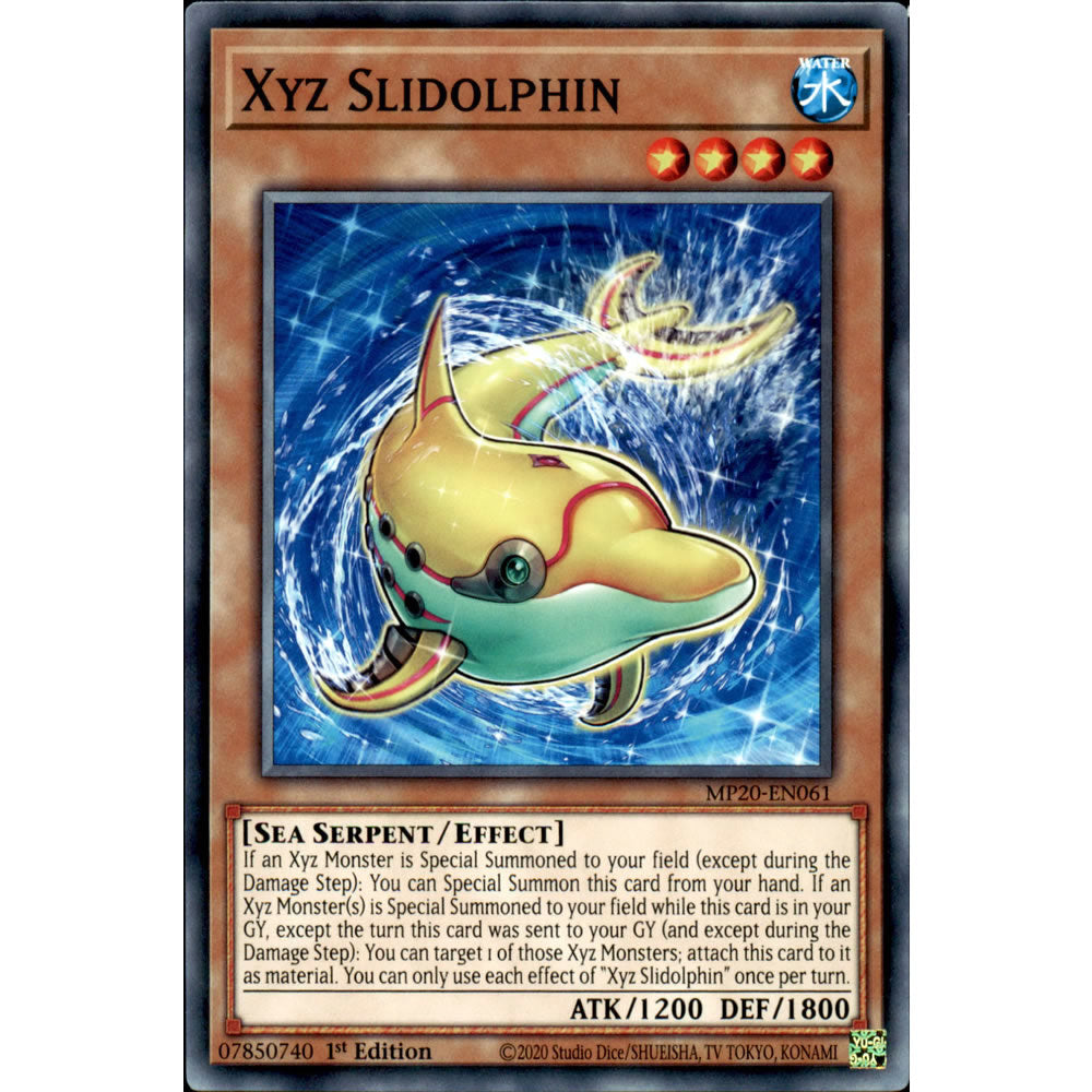 Xyz Slidolphin MP20-EN061 Yu-Gi-Oh! Card from the Mega Tin 2020 Mega Pack Set