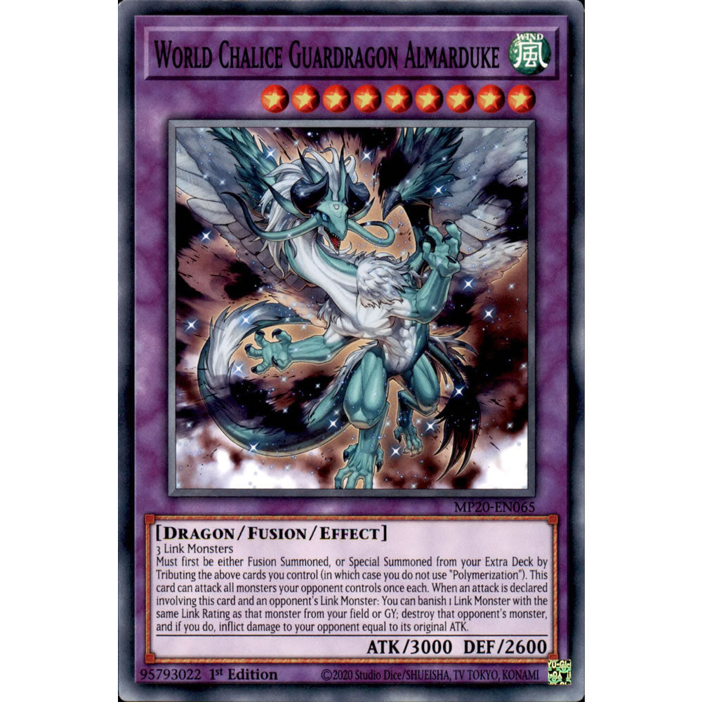 World Chalice Guardragon Almarduke MP20-EN065 Yu-Gi-Oh! Card from the Mega Tin 2020 Mega Pack Set