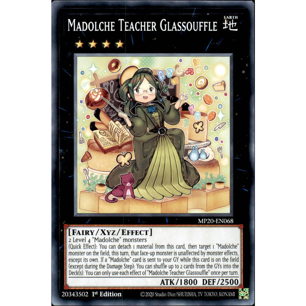 Madolche Teacher Glassouffle MP20-EN068 Yu-Gi-Oh! Card from the Mega Tin 2020 Mega Pack Set