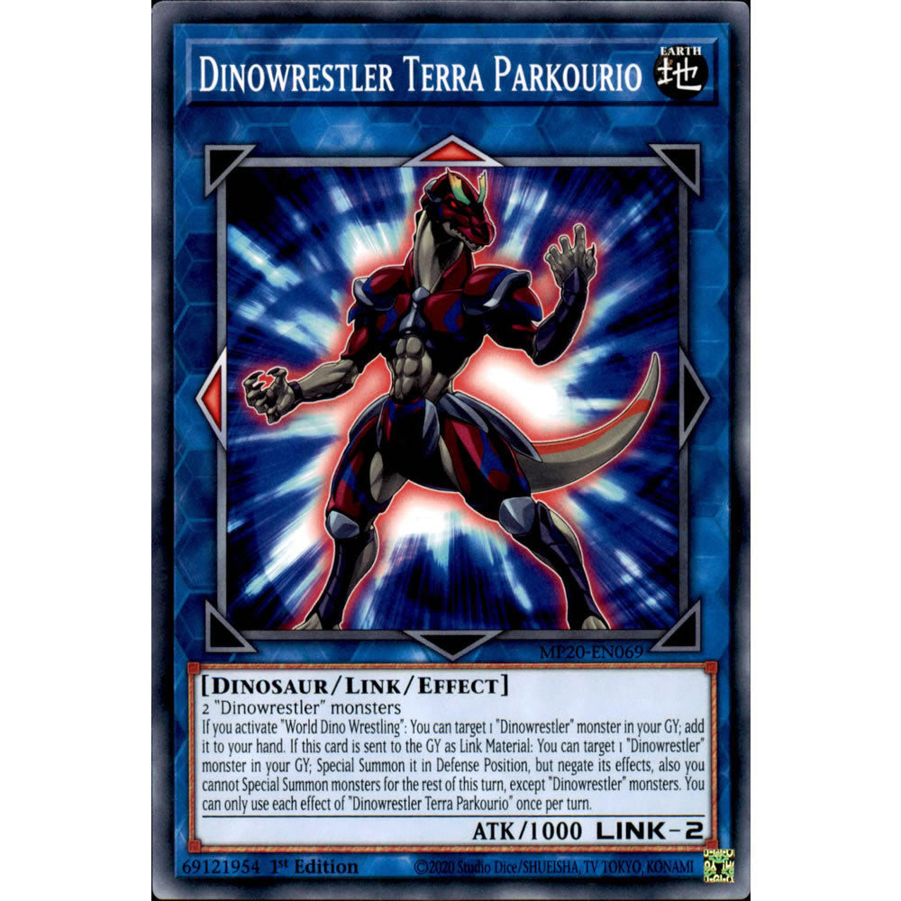 Dinowrestler Terra Parkourio MP20-EN069 Yu-Gi-Oh! Card from the Mega Tin 2020 Mega Pack Set