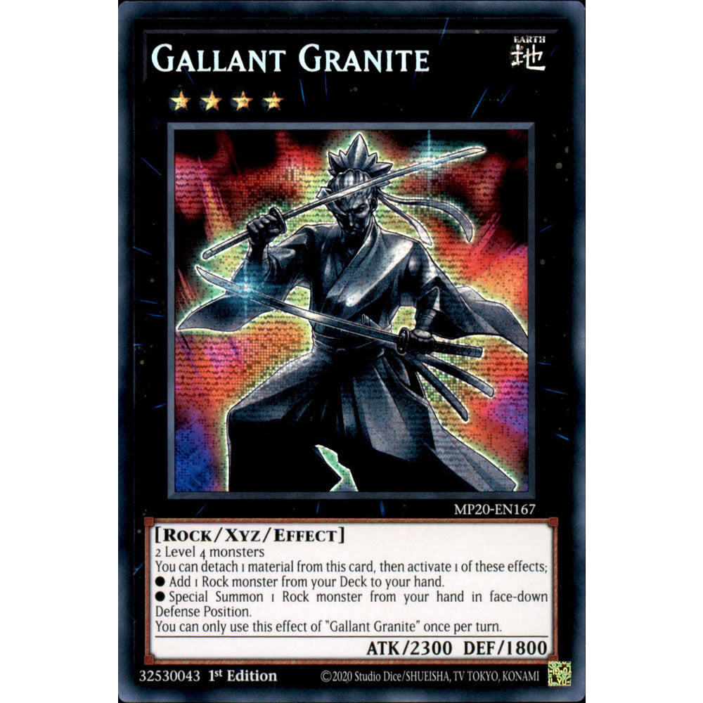Gallant Granite MP20-EN167 Yu-Gi-Oh! Card from the Mega Tin 2020 Mega Pack Set