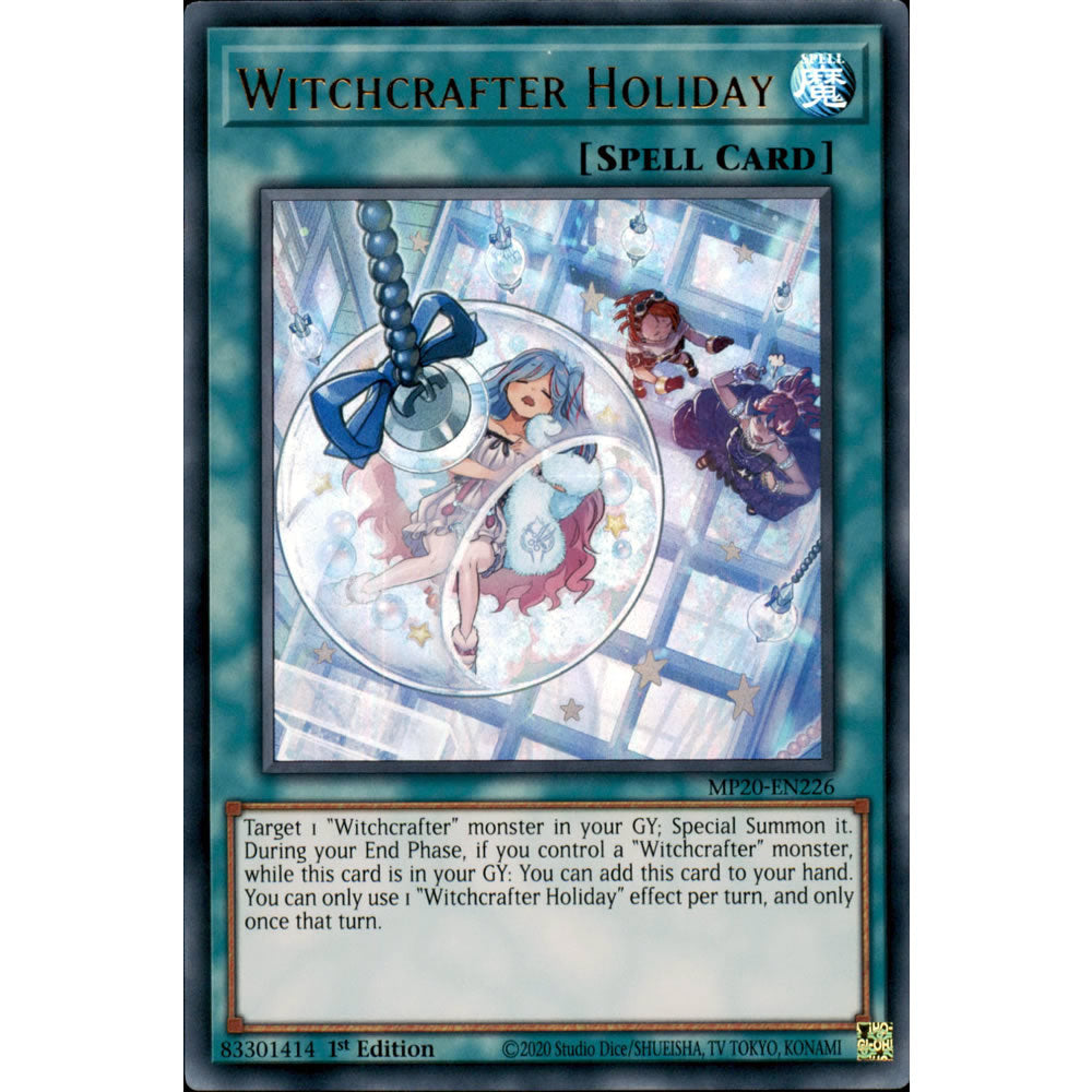 Witchcrafter Holiday MP20-EN226 Yu-Gi-Oh! Card from the Mega Tin 2020 Mega Pack Set