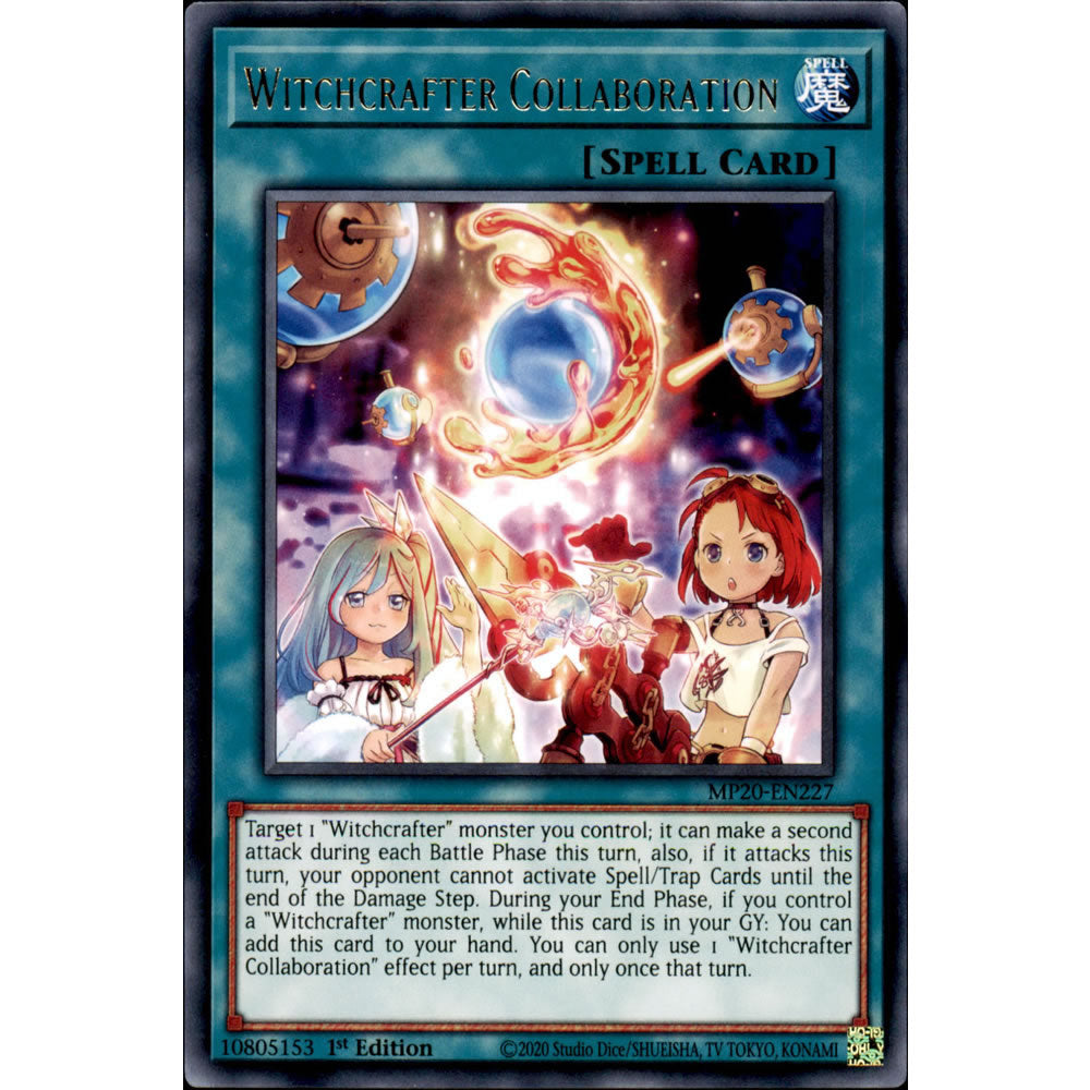 Witchcrafter Collaboration MP20-EN227 Yu-Gi-Oh! Card from the Mega Tin 2020 Mega Pack Set