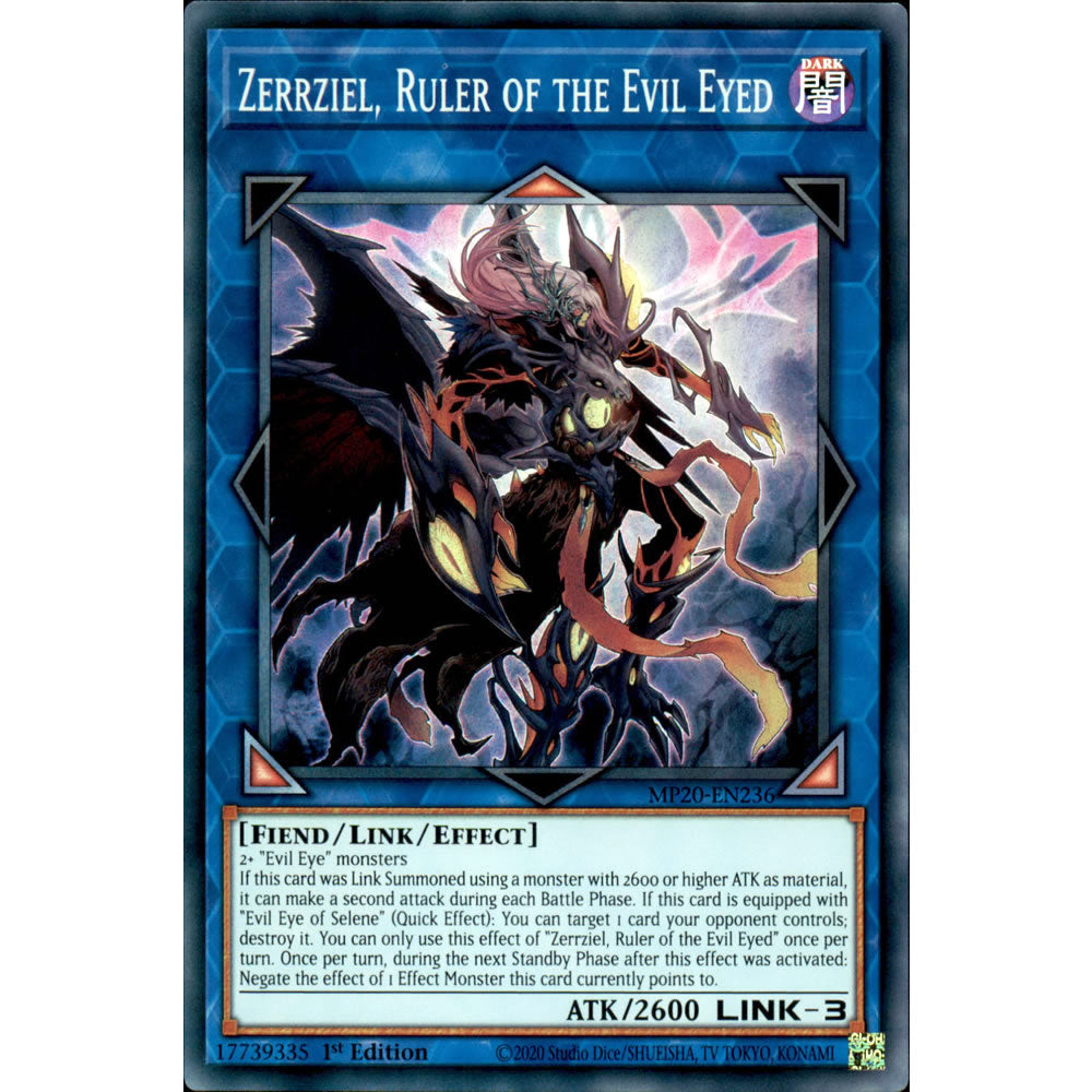 Zerrziel, Ruler of the Evil Eyed MP20-EN236 Yu-Gi-Oh! Card from the Mega Tin 2020 Mega Pack Set