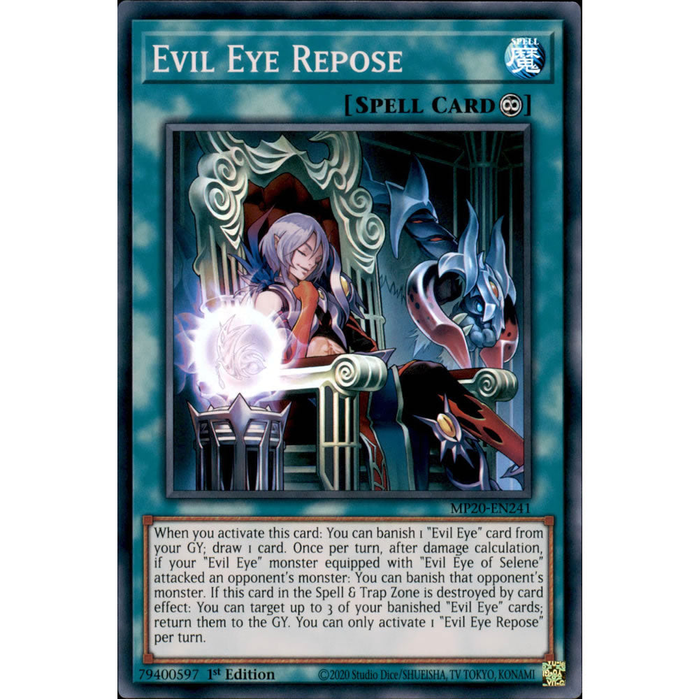 Evil Eye Repose MP20-EN241 Yu-Gi-Oh! Card from the Mega Tin 2020 Mega Pack Set
