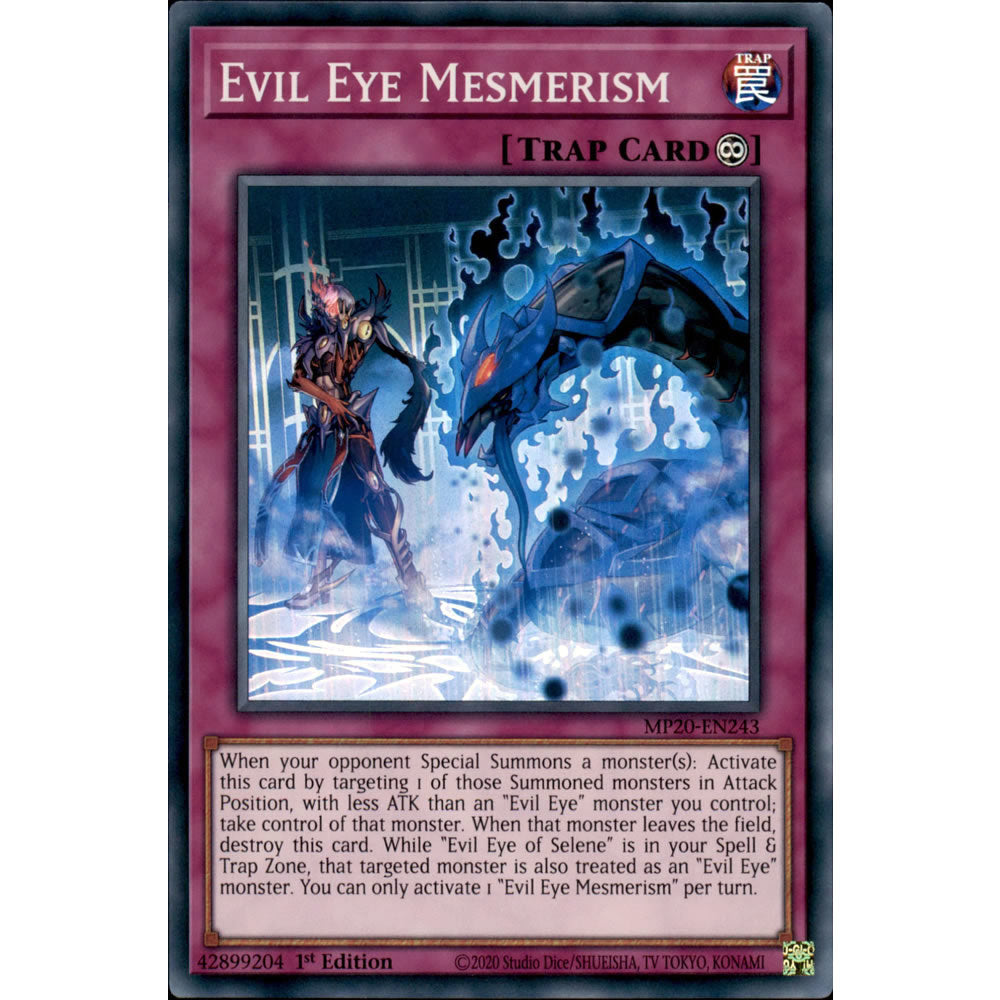 Evil Eye Mesmerism MP20-EN243 Yu-Gi-Oh! Card from the Mega Tin 2020 Mega Pack Set