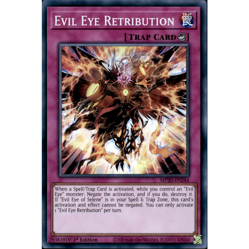 Evil Eye Retribution MP20-EN244 Yu-Gi-Oh! Card from the Mega Tin 2020 Mega Pack Set