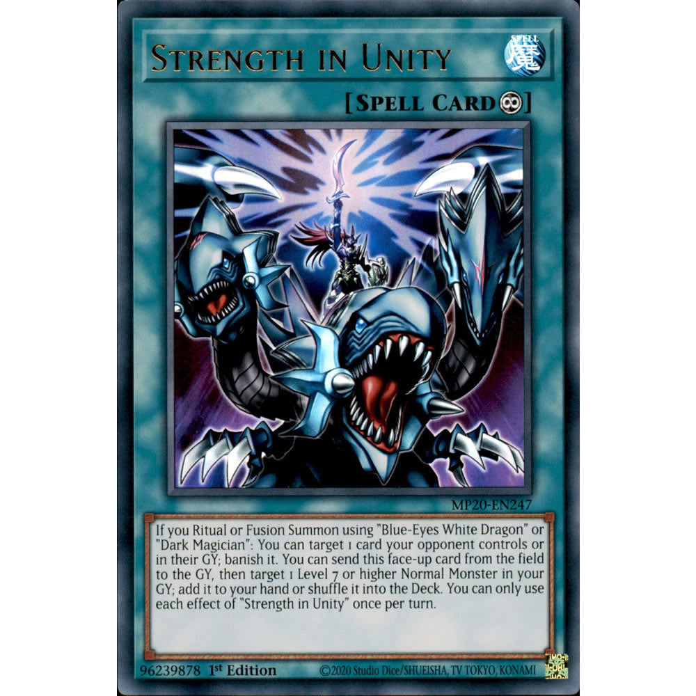 Strength in Unity MP20-EN247 Yu-Gi-Oh! Card from the Mega Tin 2020 Mega Pack Set