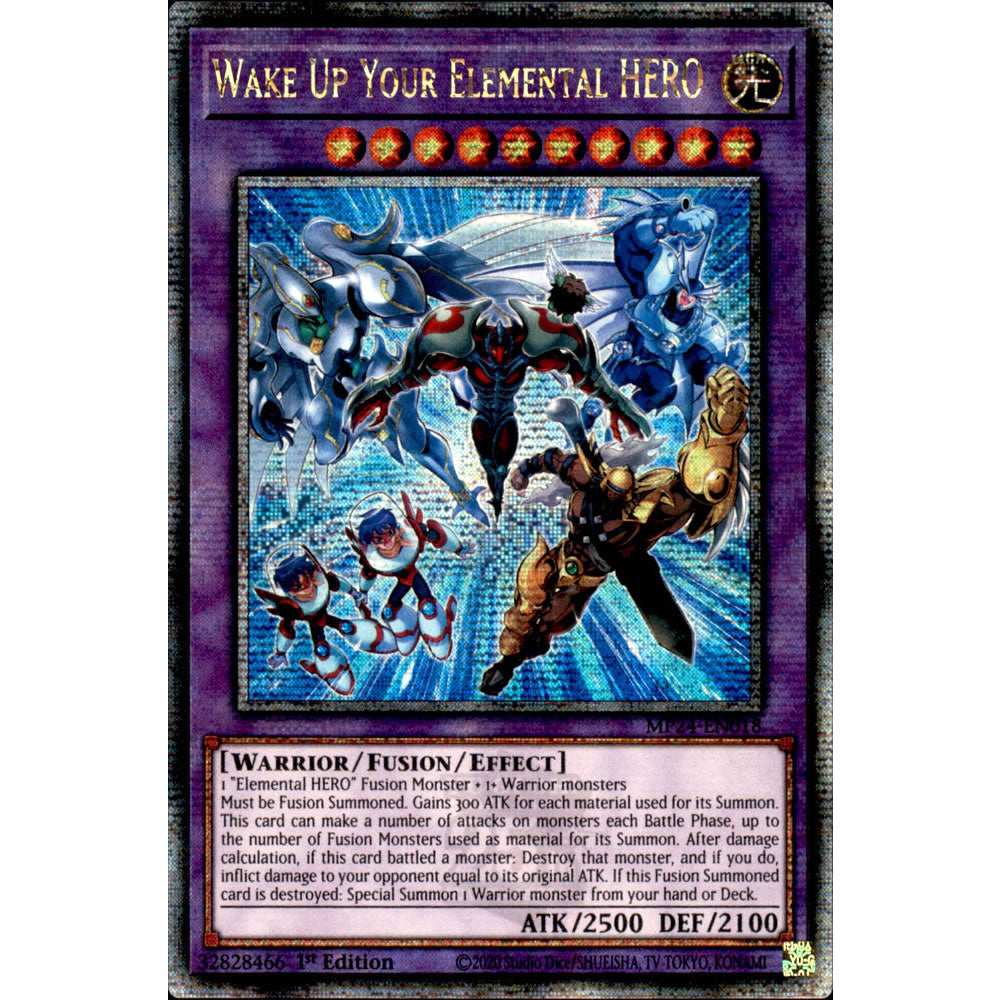 yugioh elemental hero deck 2024 Wake Up Your Elemental HERO MP24-EN018 Yu-Gi-Oh! Card