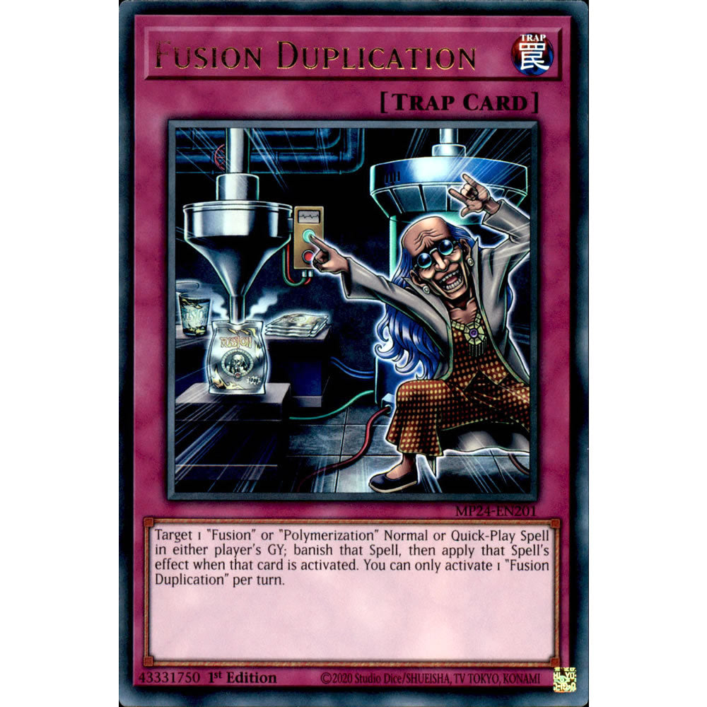 yugioh fusion trap cards Fusion Duplication MP24-EN201 Yu-Gi-Oh! Card