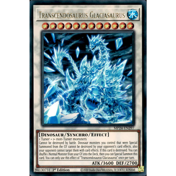 Transcendosaurus Glaciasaurus MP24-EN297 Yu-Gi-Oh! Card