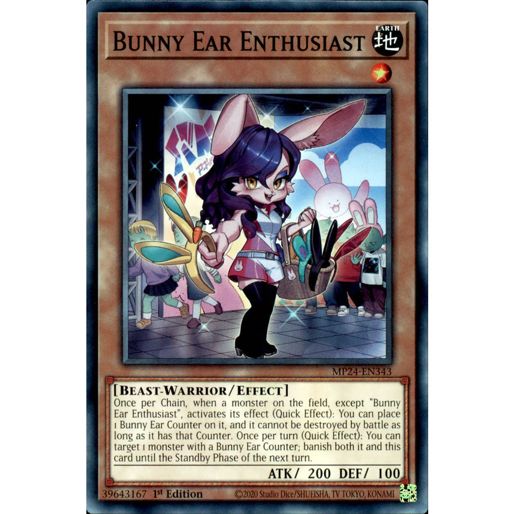 bunny yugioh card Bunny Ear Enthusiast MP24-EN343 Yu-Gi-Oh! Card