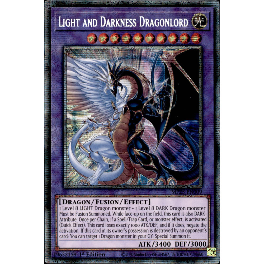 Light and Darkness Dragonlord MP25-EN009 Yu-Gi-Oh! Card from the Mega Tin 2025 Mega Pack Set