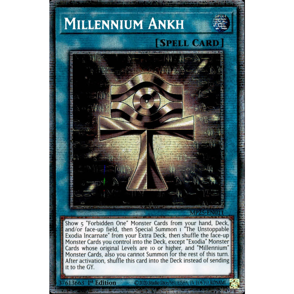 Millennium Ankh MP25-EN011 Yu-Gi-Oh! Card from the Mega Tin 2025 Mega Pack Set