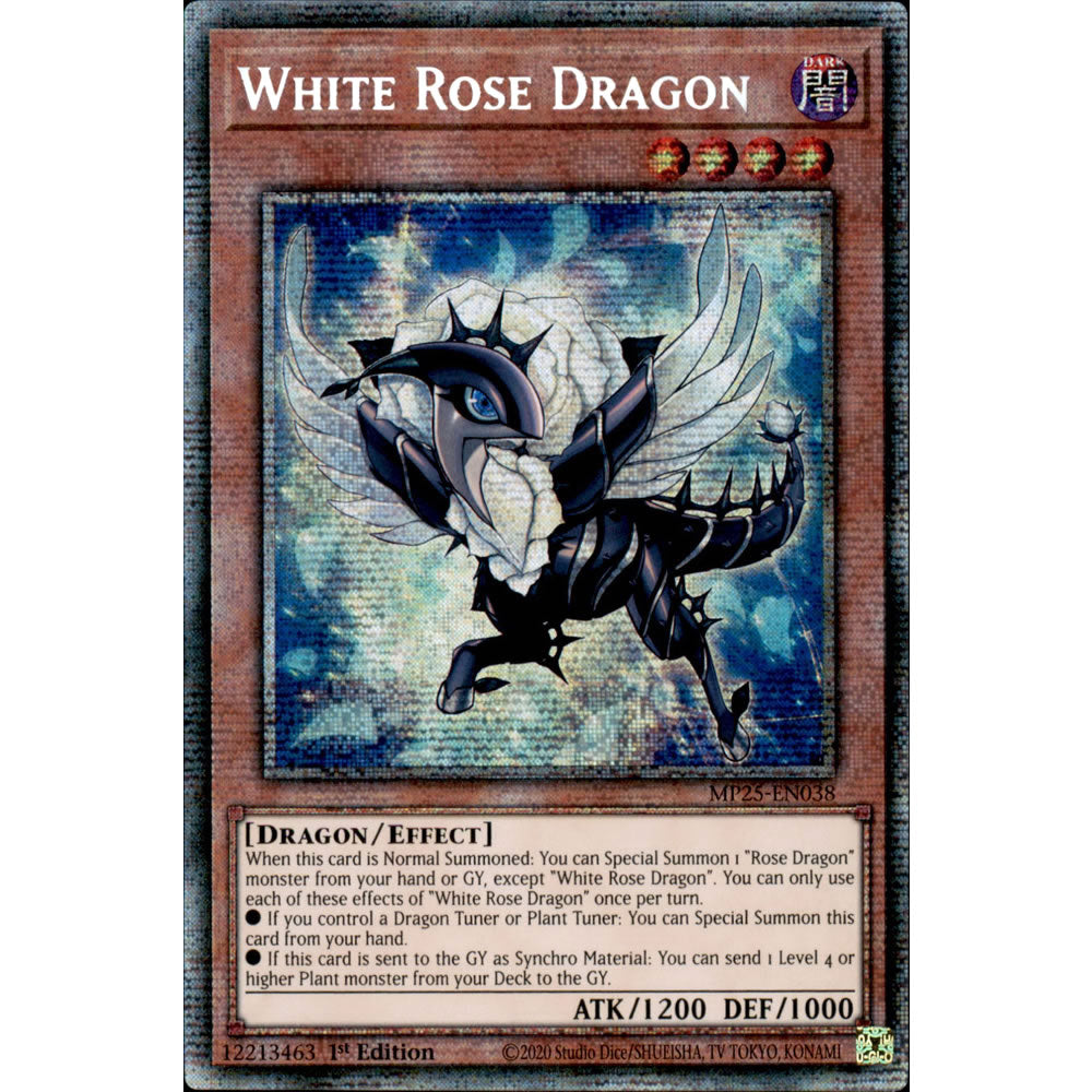 White Rose Dragon MP25-EN038 Yu-Gi-Oh! Card from the Mega Tin 2025 Mega Pack Set