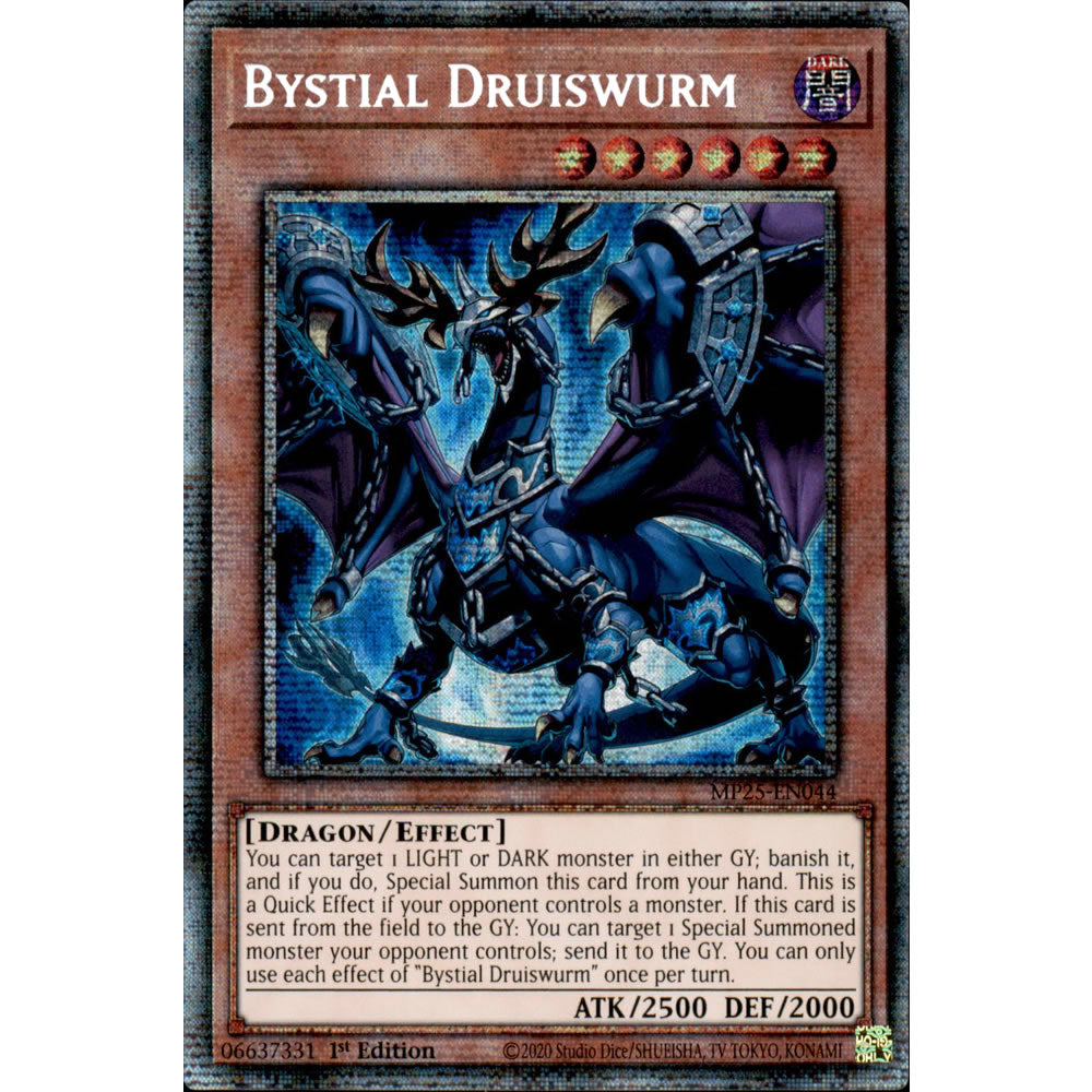 Bystial Druiswurm MP25-EN044 Yu-Gi-Oh! Card from the Mega Tin 2025 Mega Pack Set