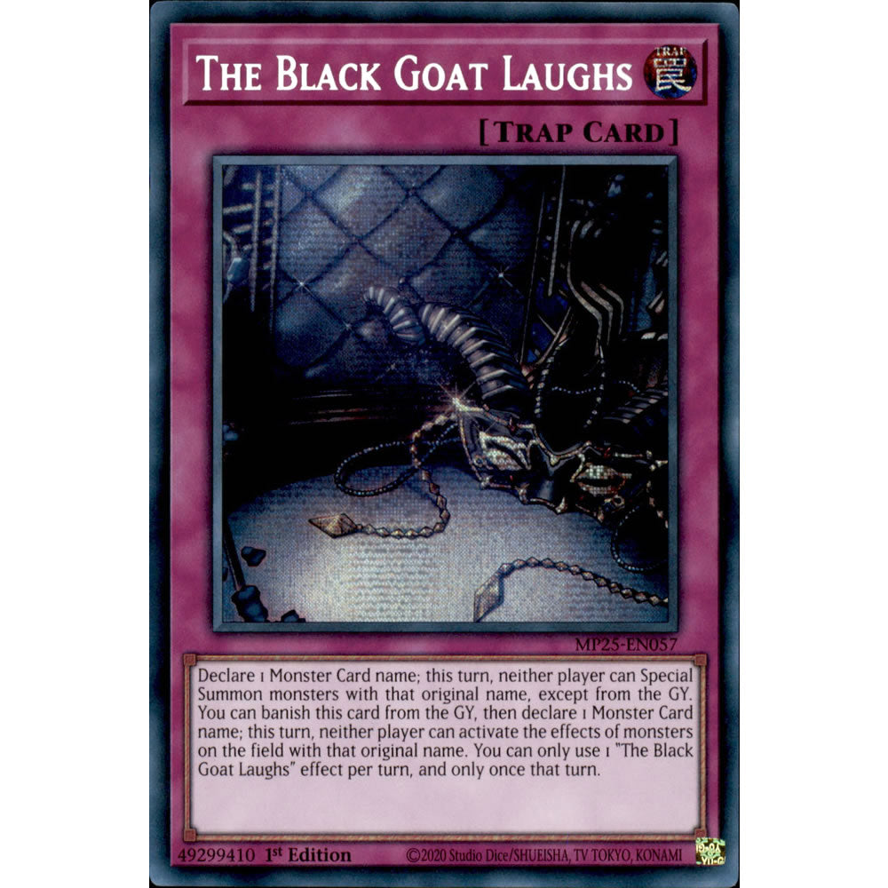 The Black Goat Laughs MP25-EN057 Yu-Gi-Oh! Card from the Mega Tin 2025 Mega Pack Set