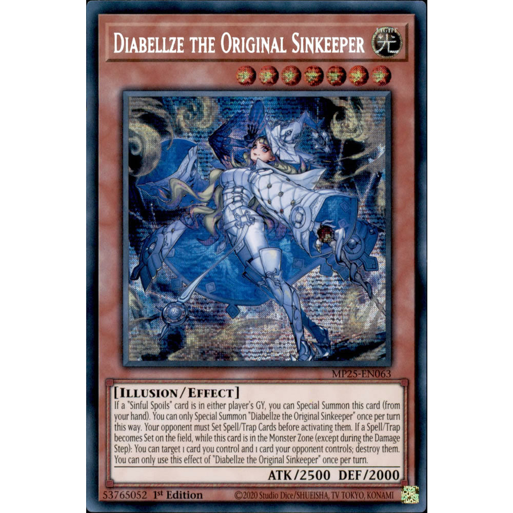 Diabellze the Original Sinkeeper MP25-EN063 Yu-Gi-Oh! Card from the Mega Tin 2025 Mega Pack Set