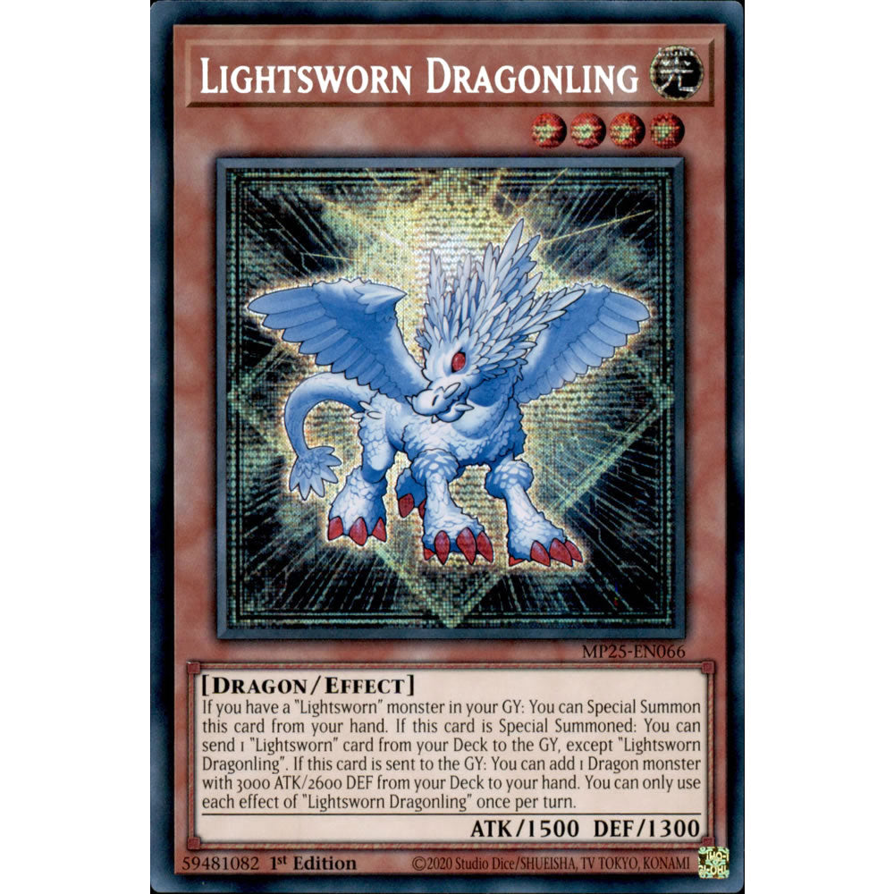 Lightsworn Dragonling MP25-EN066 Yu-Gi-Oh! Card from the Mega Tin 2025 Mega Pack Set