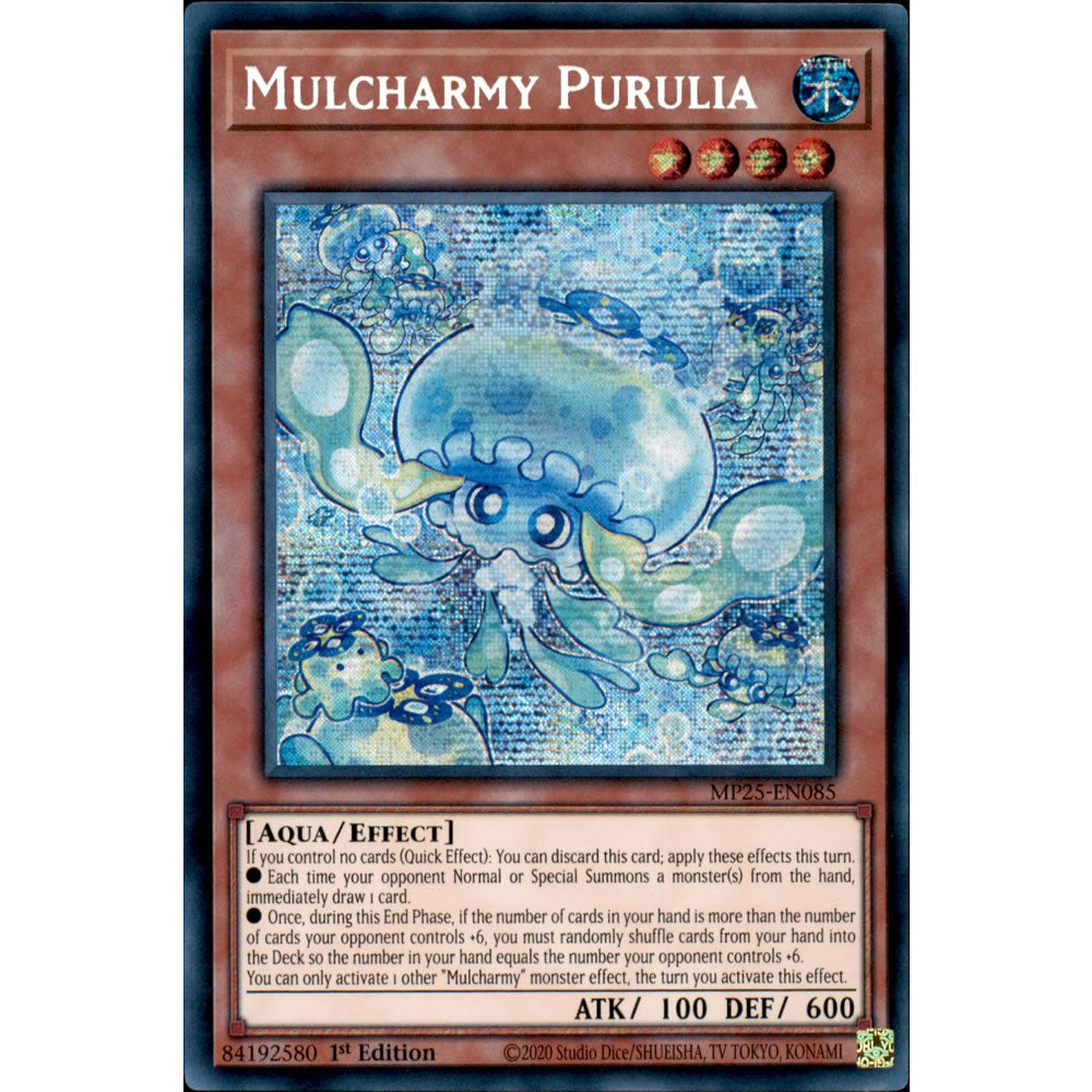 Mulcharmy Purulia MP25-EN085 Yu-Gi-Oh! Card from the Mega Tin 2025 Mega Pack Set