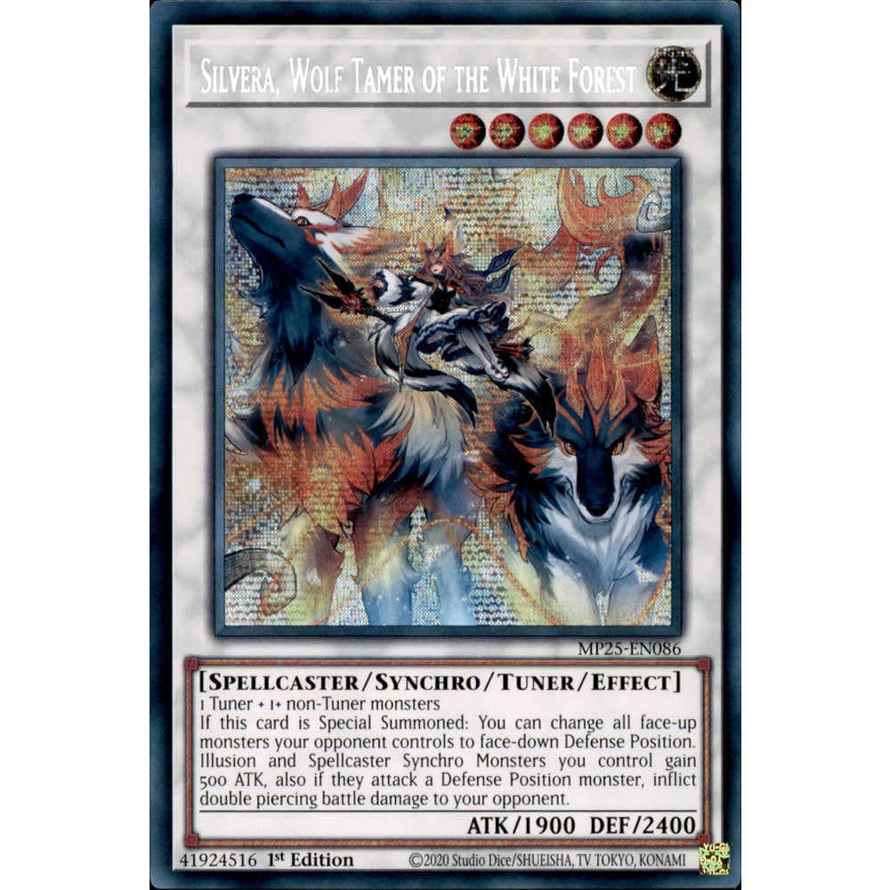 Silvera, Wolf Tamer of the White Forest MP25-EN086 Yu-Gi-Oh! Card from the Mega Tin 2025 Mega Pack Set