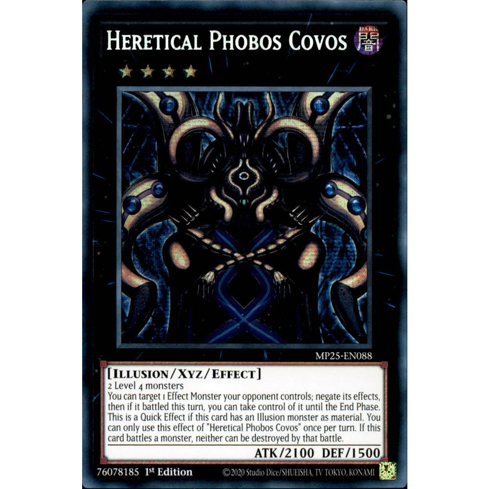 Heretical Phobos Covos MP25-EN088 Yu-Gi-Oh! Card from the Mega Tin 2025 Mega Pack Set