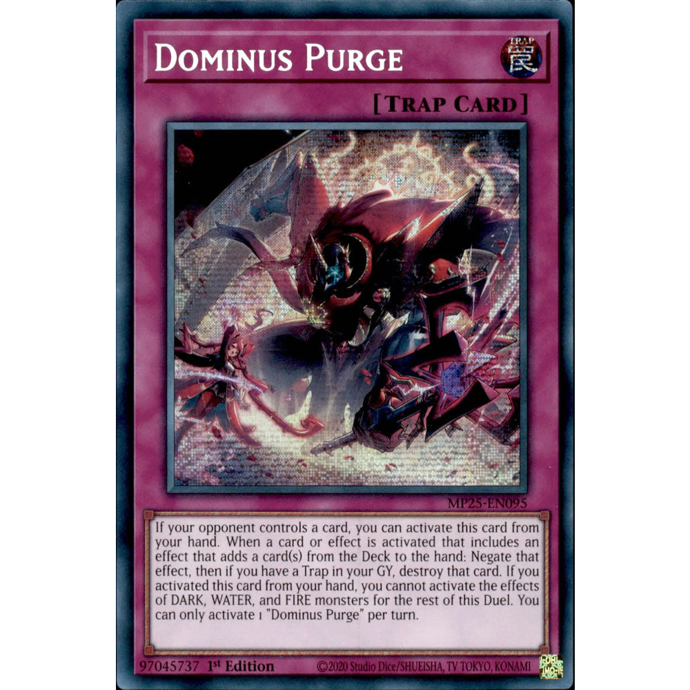 Dominus Purge MP25-EN095 Yu-Gi-Oh! Card from the Mega Tin 2025 Mega Pack Set
