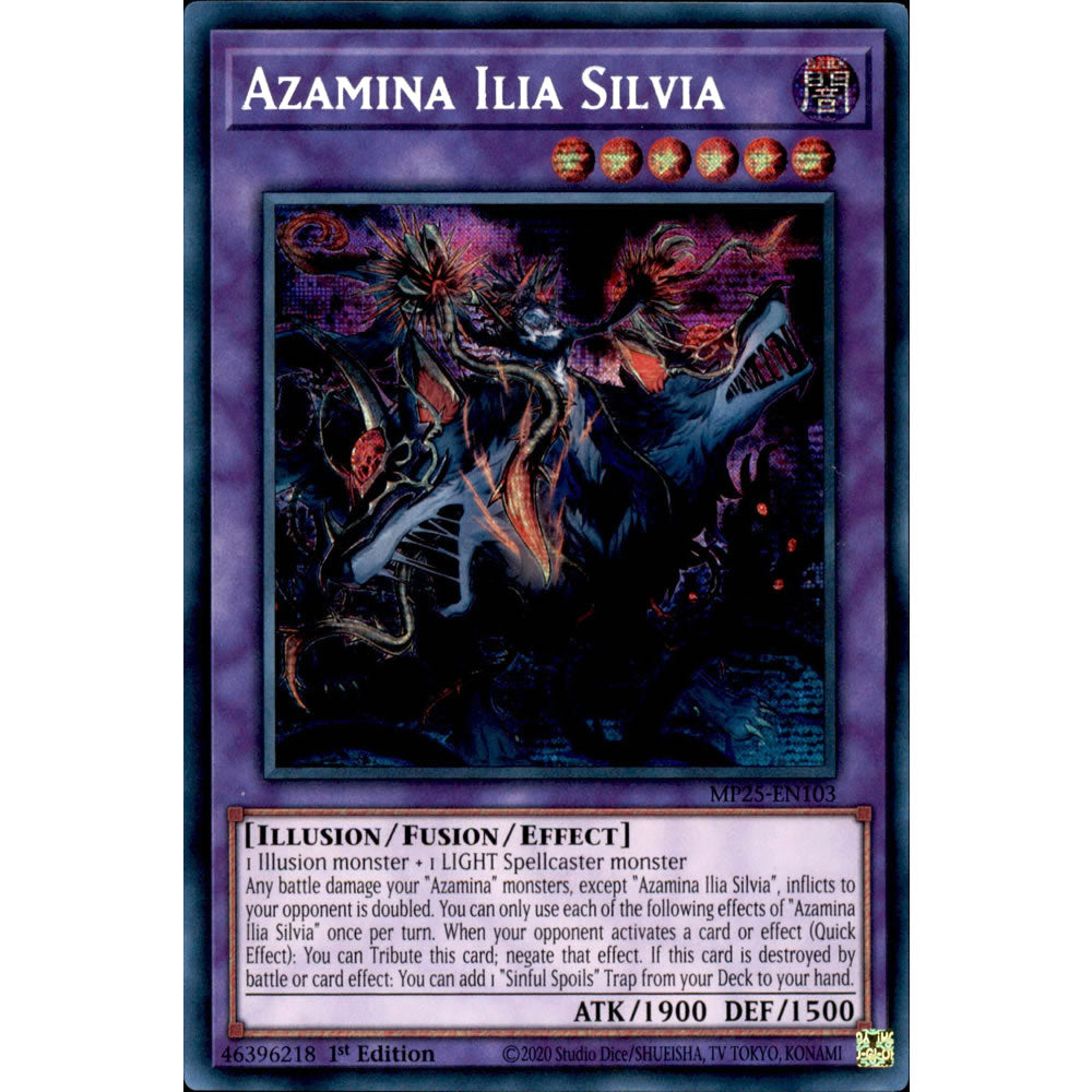 Azamina Ilia Silvia MP25-EN103 Yu-Gi-Oh! Card from the Mega Tin 2025 Mega Pack Set