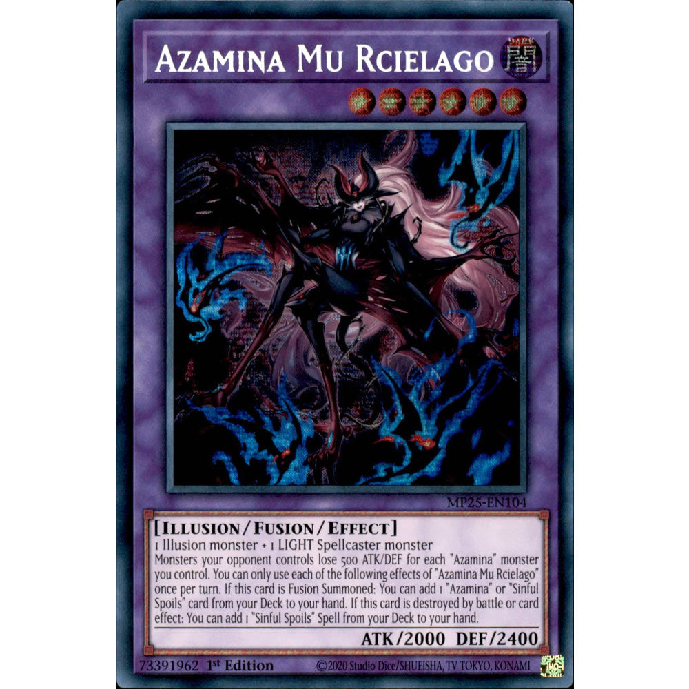 Azamina Mu Rcielago MP25-EN104 Yu-Gi-Oh! Card from the Mega Tin 2025 Mega Pack Set