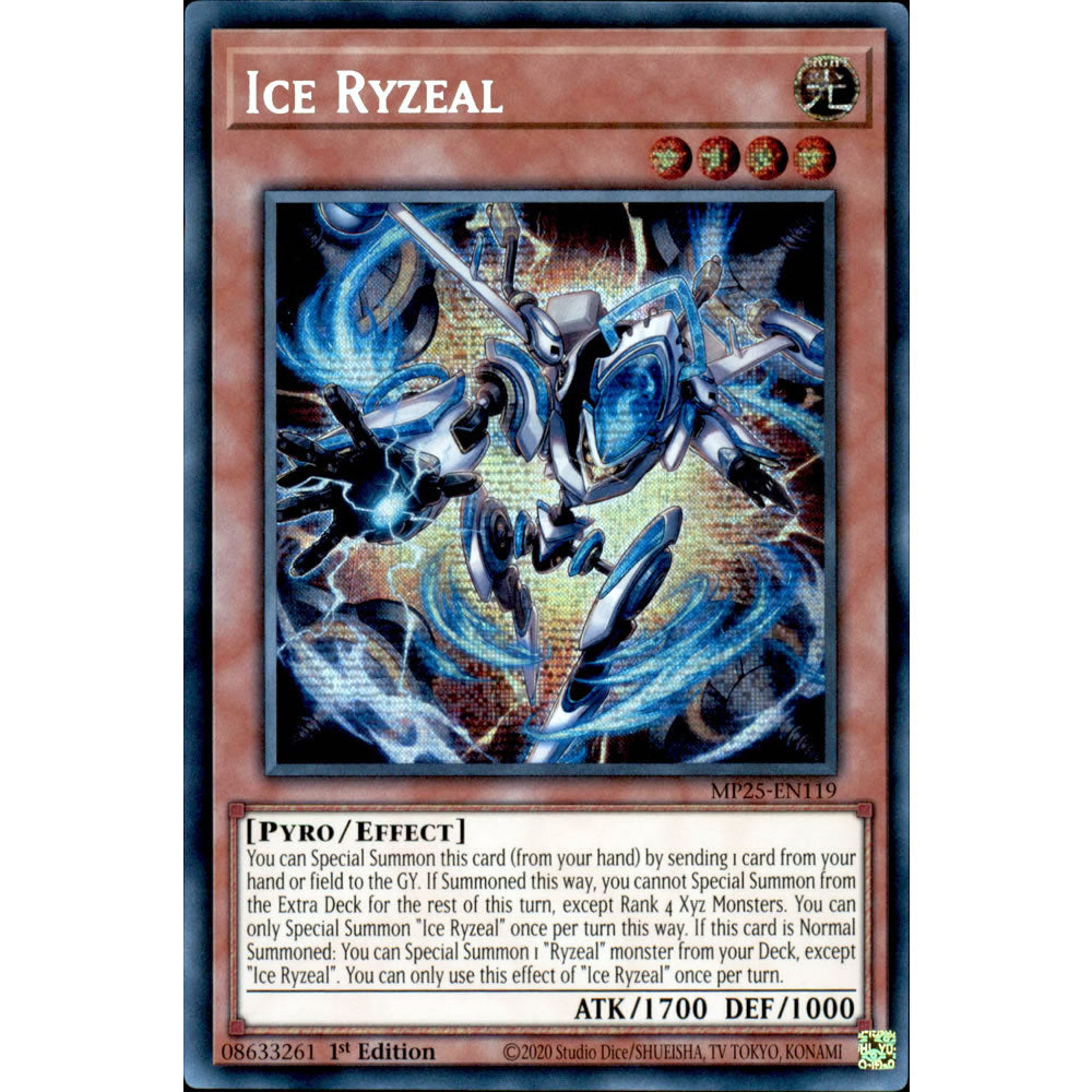 Ice Ryzeal MP25-EN119 Yu-Gi-Oh! Card from the Mega Tin 2025 Mega Pack Set