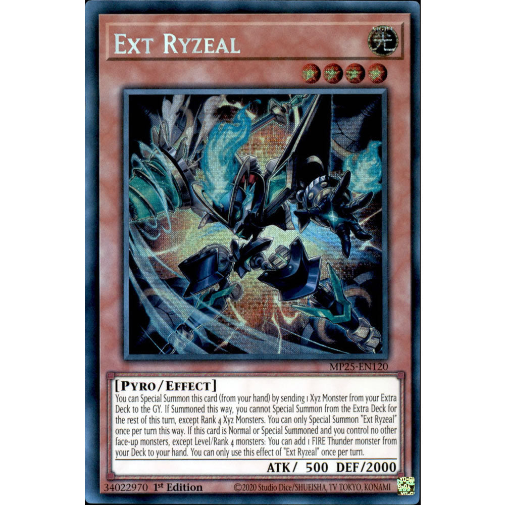 Ext Ryzeal MP25-EN120 Yu-Gi-Oh! Card from the Mega Tin 2025 Mega Pack Set