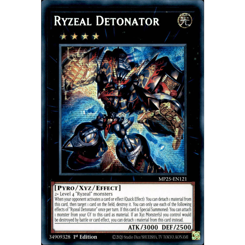 Ryzeal Detonator MP25-EN121 Yu-Gi-Oh! Card from the Mega Tin 2025 Mega Pack Set