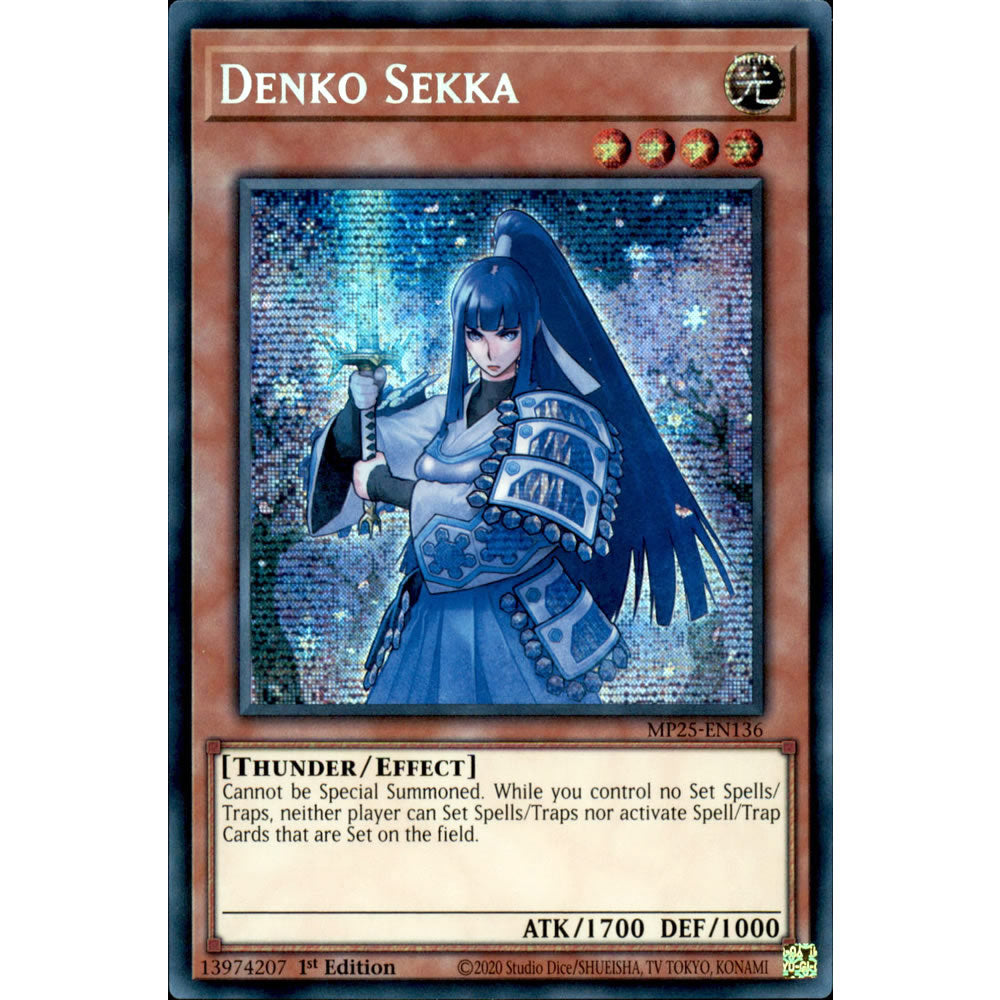 Denko Sekka MP25-EN136 Yu-Gi-Oh! Card from the Mega Tin 2025 Mega Pack Set