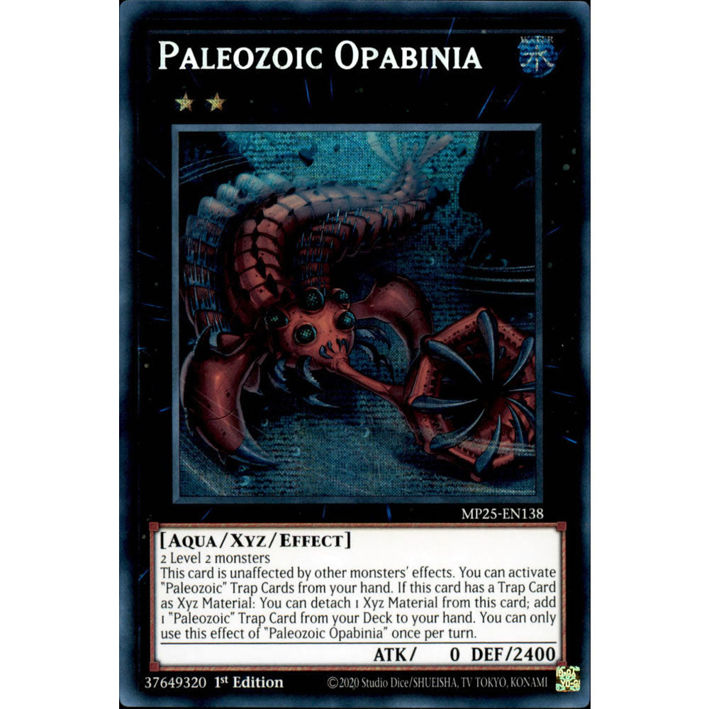 Paleozoic Opabinia MP25-EN138 Yu-Gi-Oh! Card from the Mega Tin 2025 Mega Pack Set
